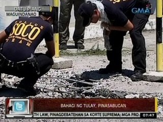 24Oras: Bahagi ng tulay sa Datu Piang, Maguindanao, pinasabugan