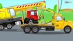 The Red Truck at the Construction Site - Little Cars - Cars & Trucks for Kids