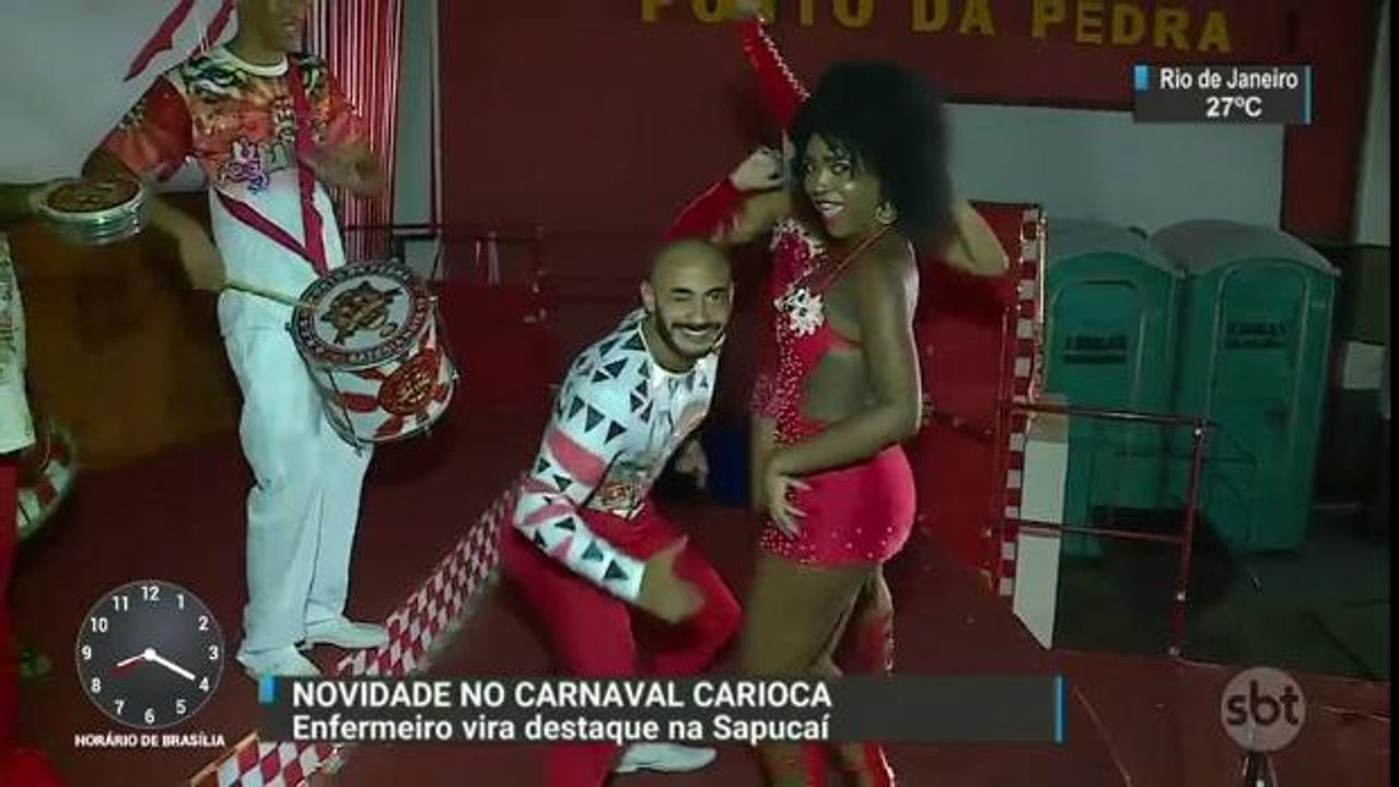 Primeiro "muso" da Sapucaí faz sucesso com seus 105 cm de quadril