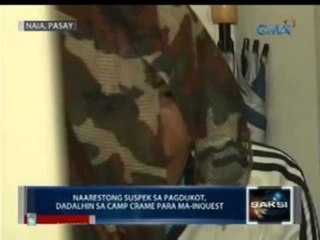Kidnap suspect na naaresto sa Davao City, dadalhin sa Camp Crame para ma-inquest