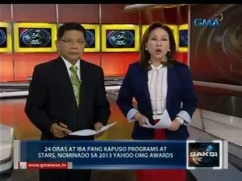 24 Oras at iba pang Kapuso programs at stars, nominado sa 2013 Yahoo OMG Awards