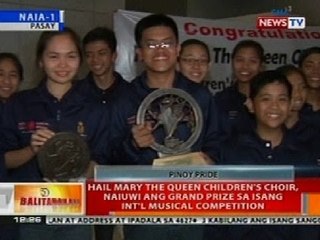 BT: Hail Mary The Queen Children's Choir, naiuwi ang grand prize sa isang int'l musical competition