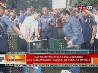 BT: Mayor Jospeh Estrada, pinangunahan ang kampanya vs iligal na sugal sa Maynila