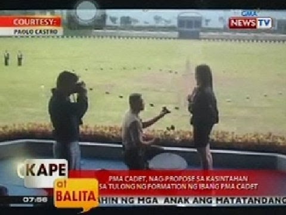 KB: PMA cadet, nag-propose sa kasintahan sa tulong ng formation ng ibang PMA cadet