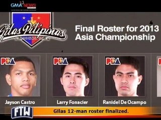 FTW: Gilas 12 man roster finalized