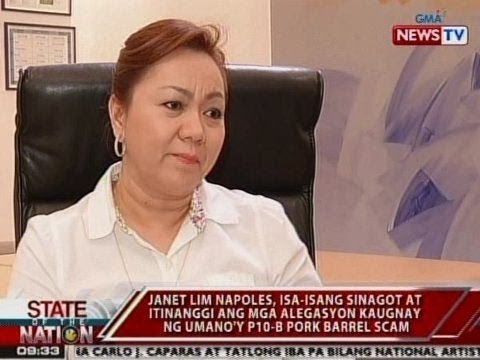SONA: Napoles, isa-isang sinagot at itinanggi ang mga alegasyon kaugnay ng umano'y pork barrel scam