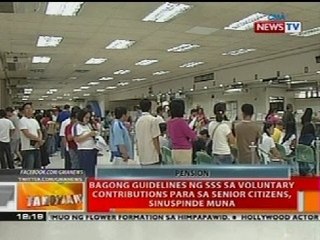 BT: Bagong guidelines ng SSS sa voluntary contributions sa senior citizens, sinuspinde
