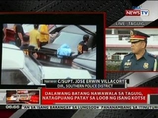 QRT: Panayam kay C/Supt. Villacorte tungkol sa 2 batang natagpuan sa loob ng kotse sa Taguig