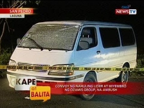 KB: Convoy ng nahuling lider at miyembro ng Ozamiz group, na-ambush
