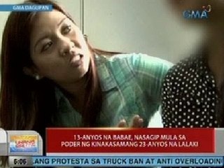 UB: 13-anyos na babae, nasagip mula sa poder ng kinakasamang 23-anyos na lalaki