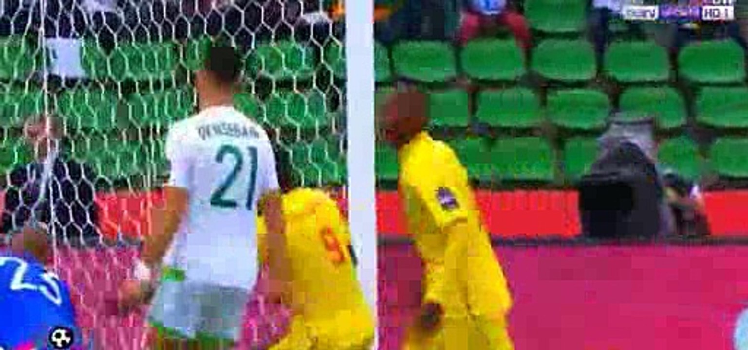 اهداف مباراة الجزائر 2-2 زيمبابوي تعليق حفيظ دراجي كاس الامم الافريقية 2017 HD