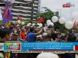 BP: 9 demonstrador at 22 pulis, sugatan sa kilos-protesta sa araw ng SONA ni PNoy; 10 arestado