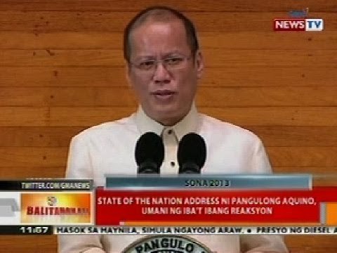 BT: SONA ni PNoy, umani ng iba't ibang reaksyon