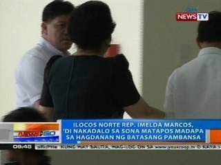 Rep. Imelda Marcos, 'di nakadalo sa SONA matapos madapa sa hagdanan ng Batasang Pambansa