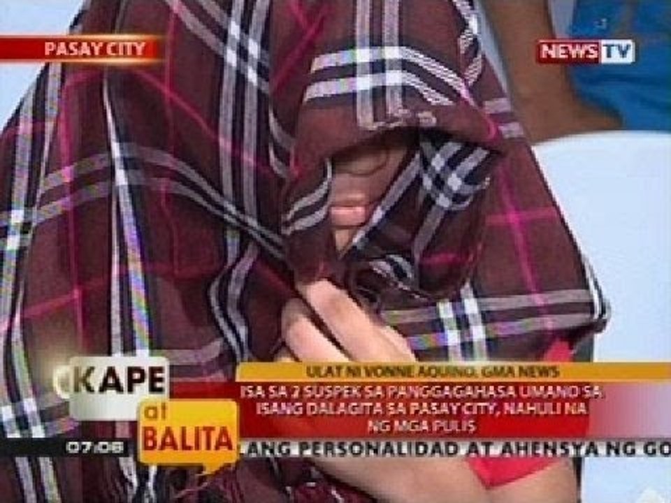 KB: Isa sa 2 suspek sa panggagahasa umano sa isang dalagita sa Pasay City, nahuli na ng mga pulis