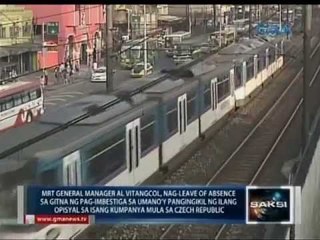 MRT General Manager, nag-leave of absence sa gitna ng imbestigasyon sa umano'y pangingikil