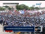 Saksi: Mga raliyistang pinilit makalapit ng Batasang Pambansa, nakagirian ang mga pulis