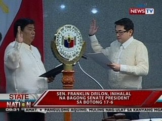 SONA: Sen. Franklin Drilon, inihalal na bagong Senate President sa botong 17-6