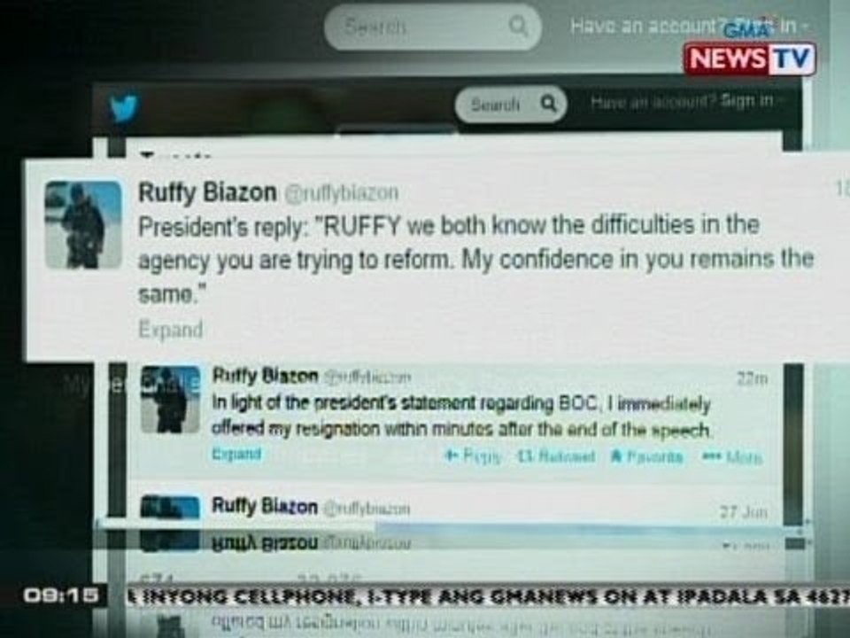 SONA: BOC Commissioner Ruffy Biazon, nagbitiw sa puwesto