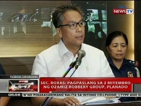 QRT: Sec. Roxas: Pagpaslang sa 2 miyembro ng Ozamiz robbery group, planado