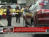 QRT: SUV, walang habas na pinagbabaril ng mga armadong lalaki na naka-police uniform umano