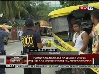 QRT: Pamilya ng jeepney driver na nadamay sa pamamaril, hirap tanggapin ang kanyang sinapit