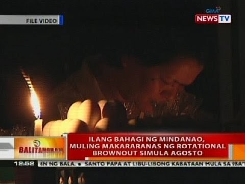 BT: Ilang bahagi ng Mindanao, muling makararanas ng rotational brownout simula Agosto