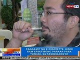 NTG: Paggamit ng e-cigarette, hindi raw epektibong paraan para tumigil sa paninigarilyo