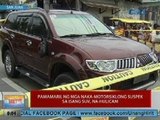 UB: Pamamaril ng mga naka-motorsiklong suspek sa isang SUV sa San Juan, na-hulicam