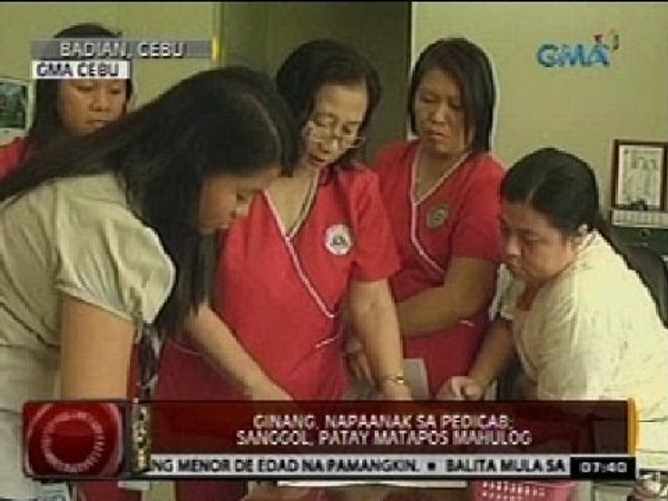 24 Oras: Ginang sa Cebu, napaanak sa pedicab; sanggol, patay matapos mahulog