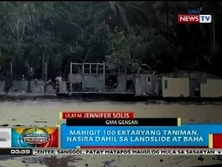 BP: Mahigit 100 ektaryang taniman sa Malapatan, Sarangani, nasira dahil sa landslide at baha