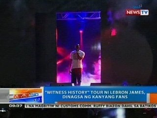 NTG: "Witness History" tour ni Lebron James, dinagsa ng kanyang fans