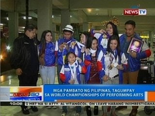NTG: Mga pambato ng Pilipinas, tagumpay sa World Championships of Performing Arts