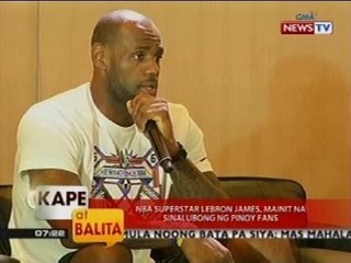 KB: NBA Superstar Lebron James, mainit na sinalubong ng Pinoy fans