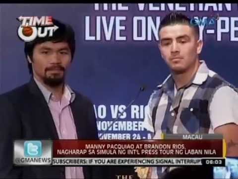 24 Oras: Manny Pacquiao at Brandon Rios, nagkaharap na