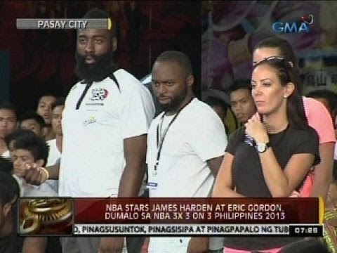 24 Oras: NBA Stars James Harden at Eric Gordon, dumalo sa NBA 3X 3 ON 3 Philippines 2013