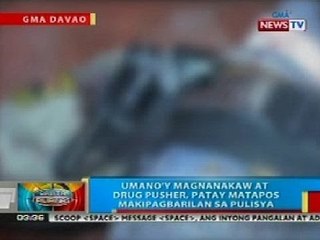 BP: Magnanakaw at drug pusher, patay matapos makipagbarilan sa pulisya sa Davao City