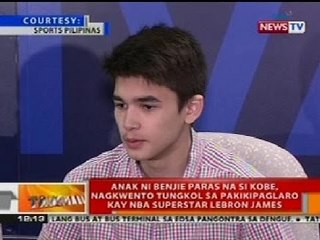 BT: Anak ni Benjie Paras na si Kobe, nagkwento sa pakikipaglaro kay Lebron James