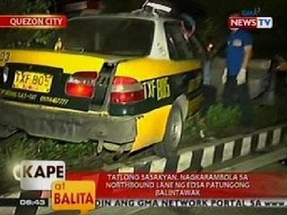 KB: 3 sasakyan, nagkarambola sa northbound lane ng EDSA patungong Balintawak