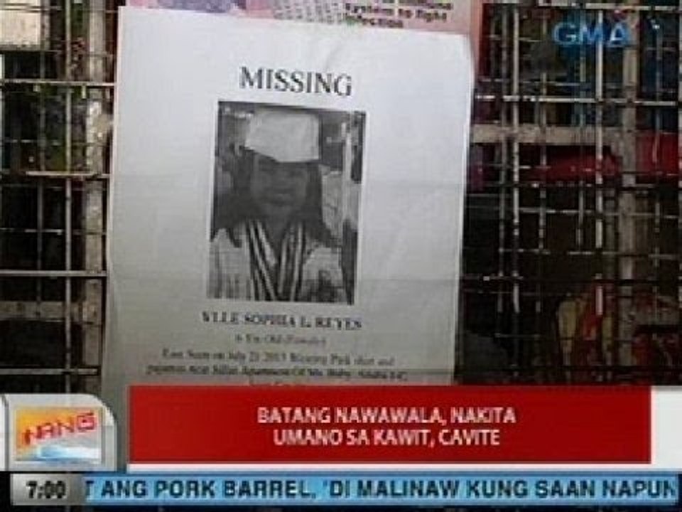 UB: Batang nawawala sa Imus, nakita umano sa Kawit, Cavite