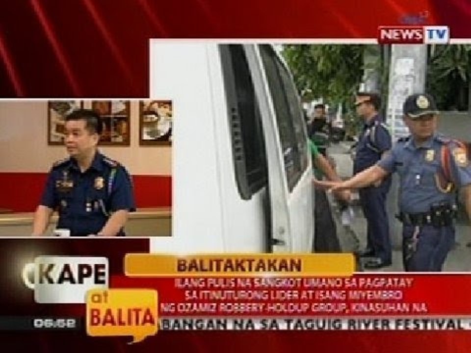 KB: Balitaktakan: Ilang pulis na sangkot umano sa pagpatay sa 2 miyembro ng Ozamiz, kinasuhan na