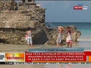 BT: Taga-Australia at 150 bansa, maaring bumisita sa PHL nang 30 araw o higit pa kahit walang visa