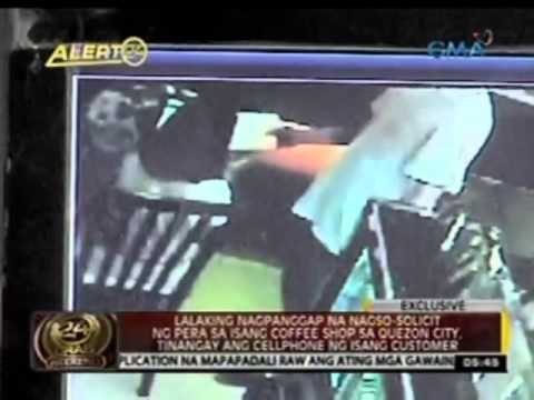 24 Oras: Pagnanakaw ng cellphone sa coffee shop, nakunan ng CCTV