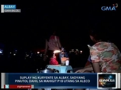 Saksi: Power supply sa Albay, sadyang pinutol dahil mahigit P1-B utang ng local power cooperative