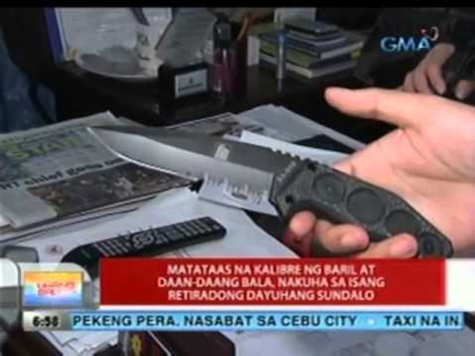 Matataas na kalibre ng baril at daan-daang bala, nakuha sa isang retiradong dayuhang sundalo