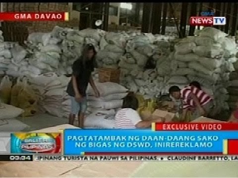 BP: Pagtatambak ng daan-daang sako ng bigas ng DSWD-XI, inirereklamo