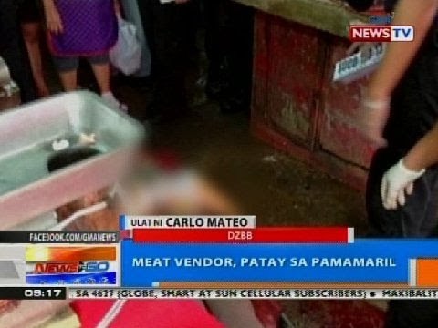 NTG: Meat vendor, patay sa pamamaril
