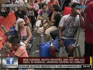 24Oras: Mga humabol magparehistro sa QC, nag-init ang ulo dahil sa mabagal umanong sistema