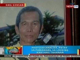 BP: Photojournalist sa GenSan, patay sa pamamaril sa loob ng tahanan
