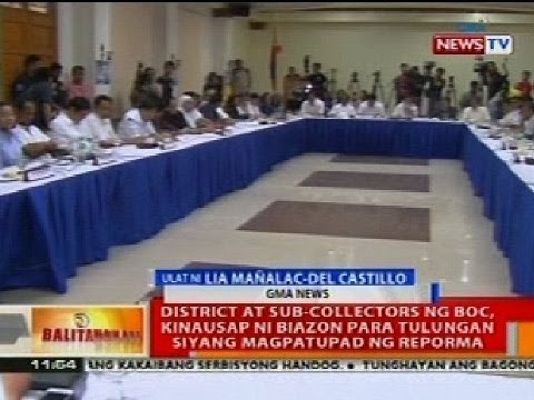 BT: District at sub-collectors ng BOC, kinausap ni Biazon para tulungan magpatupad ng reporma